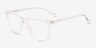 Seraph Clear PlasticEyeglass Frames from EyeBuyDirect, Angle View
