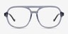 Eris Clear Blue Purple PlasticEyeglass Frames from EyeBuyDirect, Front View