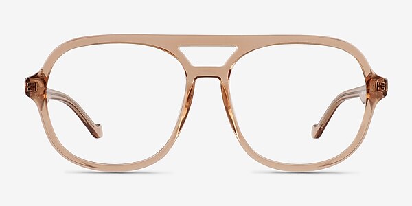 Eris Clear Brown Plastique Montures de lunettes de vue