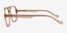Eris Clear Brown PlasticEyeglass Frames from EyeBuyDirect, Side View