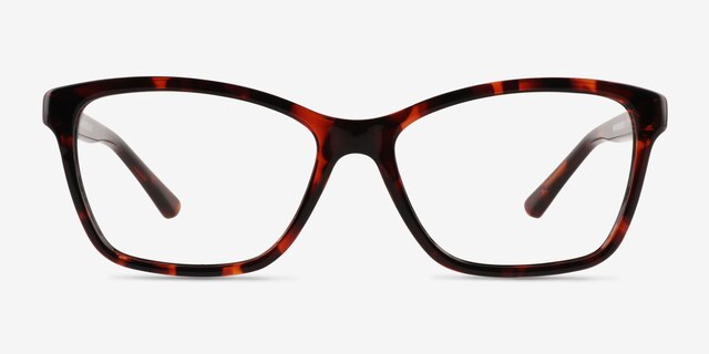 Marlowe Tortoise PlasticEyeglass Frames from EyeBuyDirect, Front View