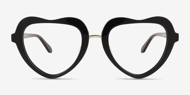 Ever Black AcetateEyeglass Frames from EyeBuyDirect, Front View