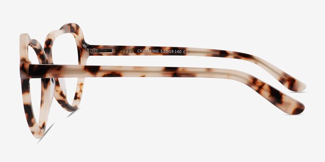 Charming Ivory Tortoise AcetateEyeglass Frames from EyeBuyDirect, Side View