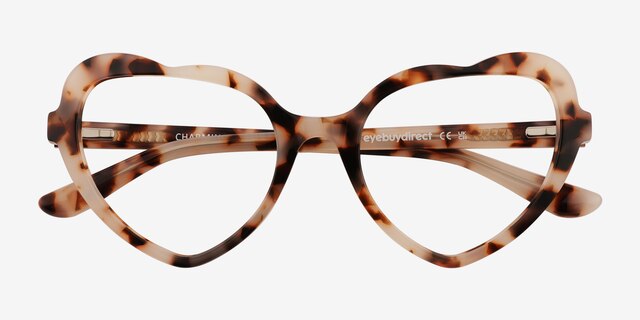 Charming Ivory Tortoise AcetateEyeglass Frames from EyeBuyDirect, Closed View