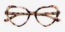 Charming Ivory Tortoise AcetateEyeglass Frames from EyeBuyDirect, Closed View