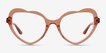 Charming Brown AcetateEyeglass Frames from EyeBuyDirect, Front View