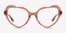 Charming Brun AcétateMontures de lunettes de vue d'EyeBuyDirect, Vue de Face
