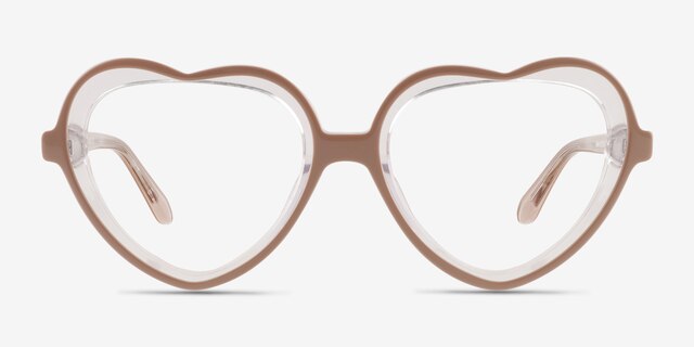 Sweetheart Pink AcetateEyeglass Frames from EyeBuyDirect, Front View