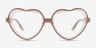 Sweetheart Pink AcetateEyeglass Frames from EyeBuyDirect, Front View