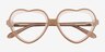 Sweetheart Pink AcetateEyeglass Frames from EyeBuyDirect, Closed View