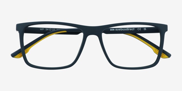 Wp Matte Navy PlastiqueMontures de lunettes de vue d'EyeBuyDirect, Vue Rapprochée