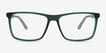 Wp Crystal Dark Green PlasticEyeglass Frames from EyeBuyDirect, Front View