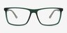 Wp Crystal Dark Green PlasticEyeglass Frames from EyeBuyDirect, Front View