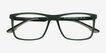 Wp Crystal Dark Green PlasticEyeglass Frames from EyeBuyDirect, Closed View