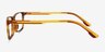 1Up Yellow Tortoise PlastiqueMontures de lunettes de vue d'EyeBuyDirect, Vue de Côté