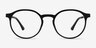 Xp Matte Black PlastiqueMontures de lunettes de vue d'EyeBuyDirect, Vue de Face