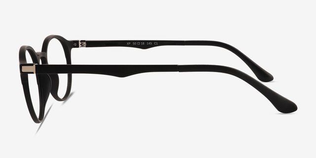 Xp Matte Black PlastiqueMontures de lunettes de vue d'EyeBuyDirect, Vue de Côté