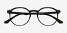 Xp Matte Black PlastiqueMontures de lunettes de vue d'EyeBuyDirect, Vue Rapprochée