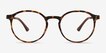 Xp Tortoise PlasticEyeglass Frames from EyeBuyDirect, Front View