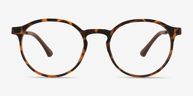 Xp Tortoise PlasticEyeglass Frames from EyeBuyDirect, Front View