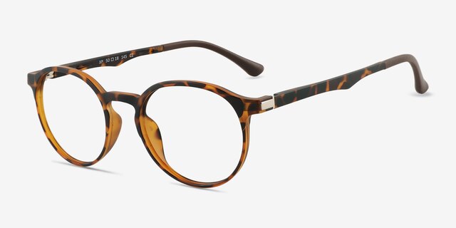 Xp Tortoise PlasticEyeglass Frames from EyeBuyDirect, Angle View