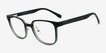 GG Black Green PlasticEyeglass Frames from EyeBuyDirect, Angle View