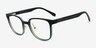 GG Black Green PlasticEyeglass Frames from EyeBuyDirect, Angle View