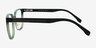 GG Black Green PlasticEyeglass Frames from EyeBuyDirect, Side View