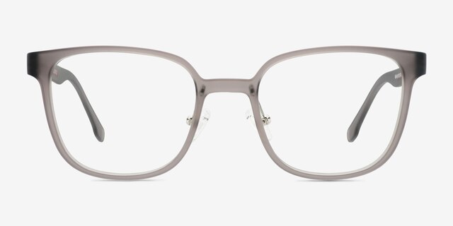 GG Gris PlastiqueMontures de lunettes de vue d'EyeBuyDirect, Vue de Face