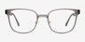 GG Gris PlastiqueMontures de lunettes de vue d'EyeBuyDirect, Vue de Face
