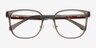 GG Gris PlastiqueMontures de lunettes de vue d'EyeBuyDirect, Vue Rapprochée