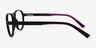 Hud Matte Black PlasticEyeglass Frames from EyeBuyDirect, Side View