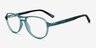 Hud Matte Crystal Teal PlastiqueMontures de lunettes de vue d'EyeBuyDirect, Vue d'Angle