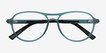 Hud Matte Crystal Teal PlasticEyeglass Frames from EyeBuyDirect, Closed View