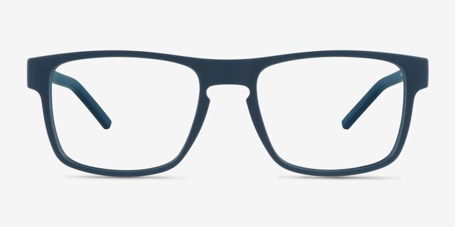 Lvl Matte Navy PlastiqueMontures de lunettes de vue d'EyeBuyDirect, Vue de Face