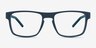 Lvl Matte Navy PlastiqueMontures de lunettes de vue d'EyeBuyDirect, Vue de Face