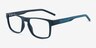 Lvl Matte Navy PlastiqueMontures de lunettes de vue d'EyeBuyDirect, Vue d'Angle