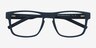 Lvl Matte Navy PlastiqueMontures de lunettes de vue d'EyeBuyDirect, Vue Rapprochée