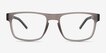 Lvl Matte Crystal Gray PlasticEyeglass Frames from EyeBuyDirect, Front View