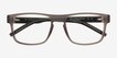 Lvl Matte Crystal Gray PlasticEyeglass Frames from EyeBuyDirect, Closed View