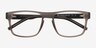 Lvl Matte Crystal Gray PlasticEyeglass Frames from EyeBuyDirect, Closed View