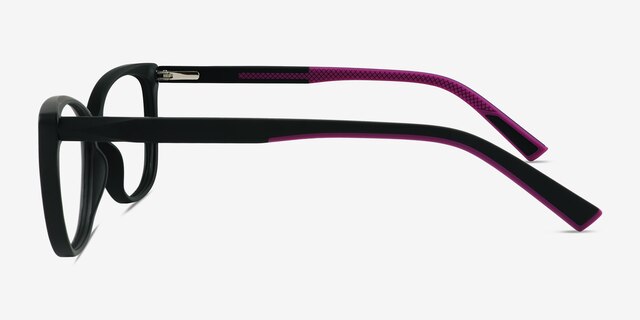 Ign Matte Black PlastiqueMontures de lunettes de vue d'EyeBuyDirect, Vue de Côté