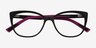 Ign Matte Black PlastiqueMontures de lunettes de vue d'EyeBuyDirect, Vue Rapprochée