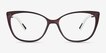 Ign Crystal Dark Purple PlasticEyeglass Frames from EyeBuyDirect, Front View