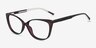 Ign Crystal Dark Purple PlastiqueMontures de lunettes de vue d'EyeBuyDirect, Vue d'Angle
