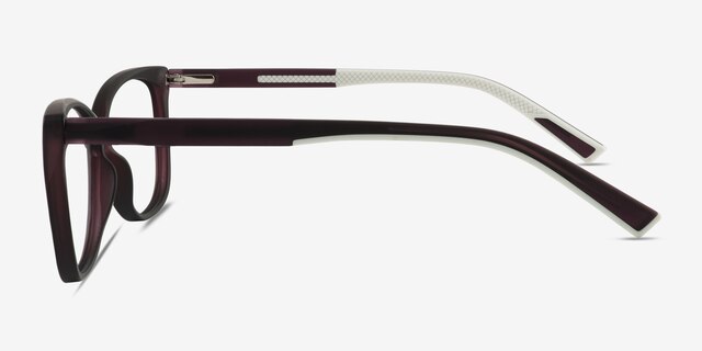 Ign Crystal Dark Purple PlastiqueMontures de lunettes de vue d'EyeBuyDirect, Vue de Côté