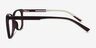 Ign Crystal Dark Purple PlastiqueMontures de lunettes de vue d'EyeBuyDirect, Vue de Côté