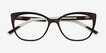 Ign Crystal Dark Purple PlasticEyeglass Frames from EyeBuyDirect, Closed View