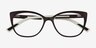 Ign Crystal Dark Purple PlastiqueMontures de lunettes de vue d'EyeBuyDirect, Vue Rapprochée