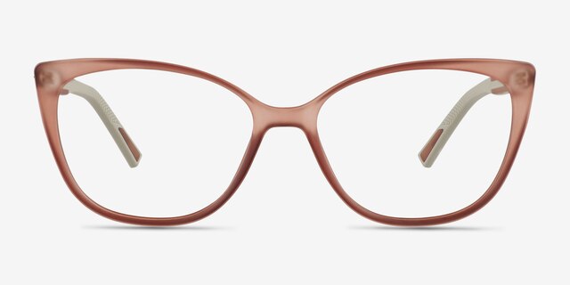 Ign Crystal Light Pink PlasticEyeglass Frames from EyeBuyDirect, Front View